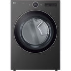 LG DLEX6700B 7.4 Cu. Ft. Black Steel Stackable Front Load Smart Electric Dryer with TurboSteam