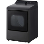 LG 27 Inch Rear Control Gas Dryer with 7.3 cu ft. Ultra Capacity, AI Sensor Dry, Quiet Operation in Black DLG8201L