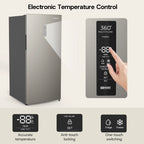 Upstreman 14 Cu. Ft. Convertible Upright Freezer, Upright Convertible Freezer Fridge Stand Up Freezer with Smart Electronic Control, Frost Free, Energy Star