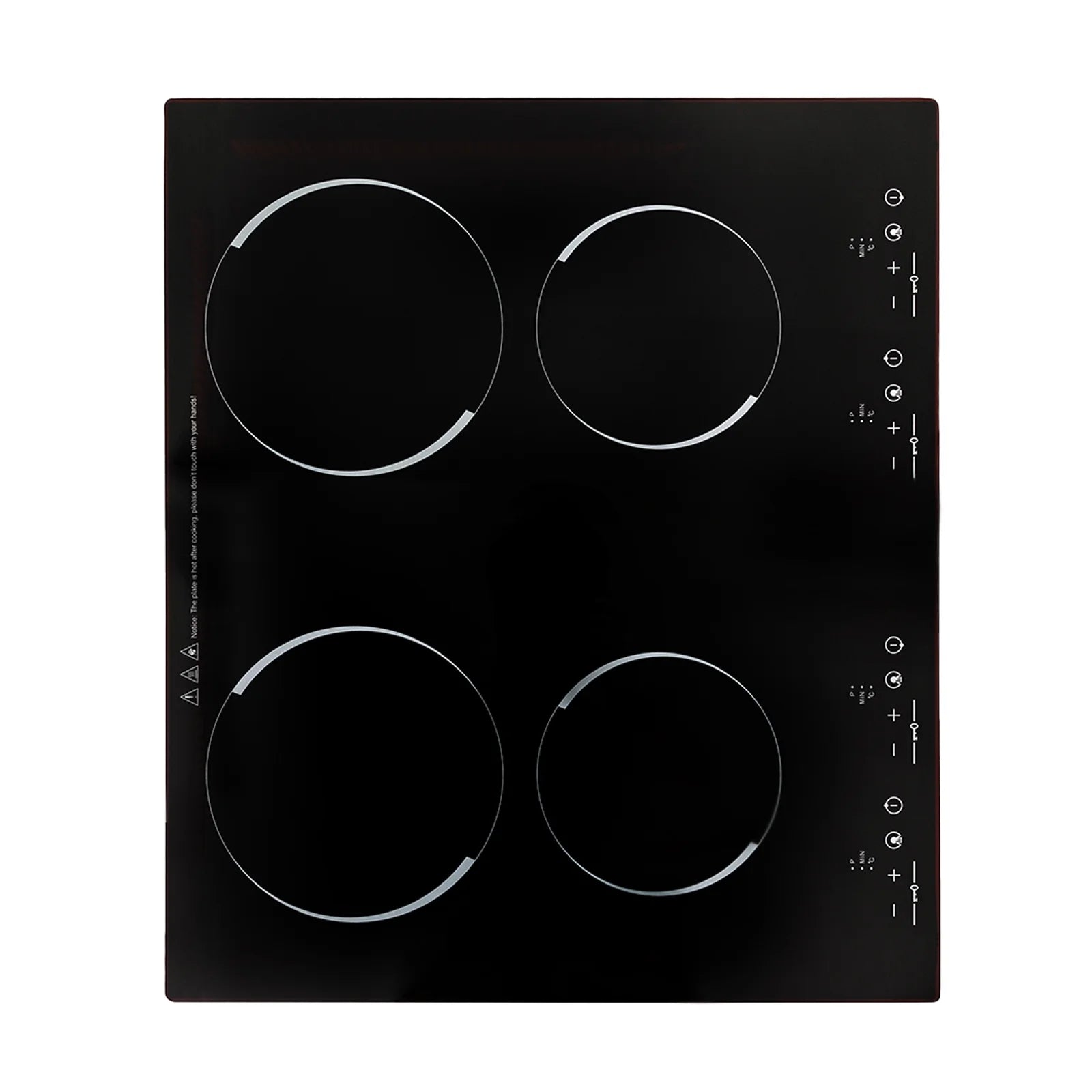 110V Electric Cooktop, Built-in Cooktop 3000W, Electric Stove Top with 4 Electric Burners, 9 Heating Level, Kid Safety Lock, Sensor Touch Control