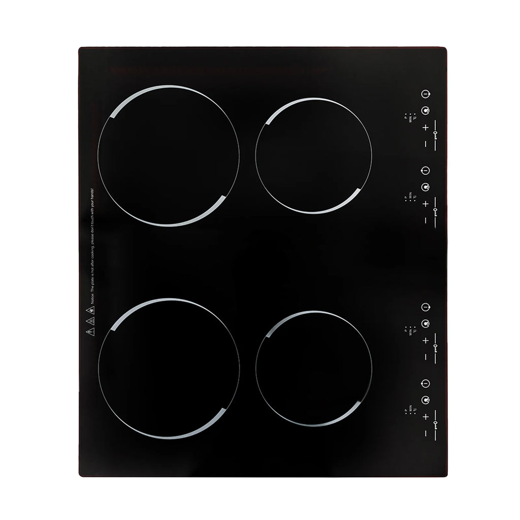 110V 3000W 4-Burner Electric Ceramic Cooktop,Touch Control,9 Gears,Safe & Efficient,for Home & Commercial Use