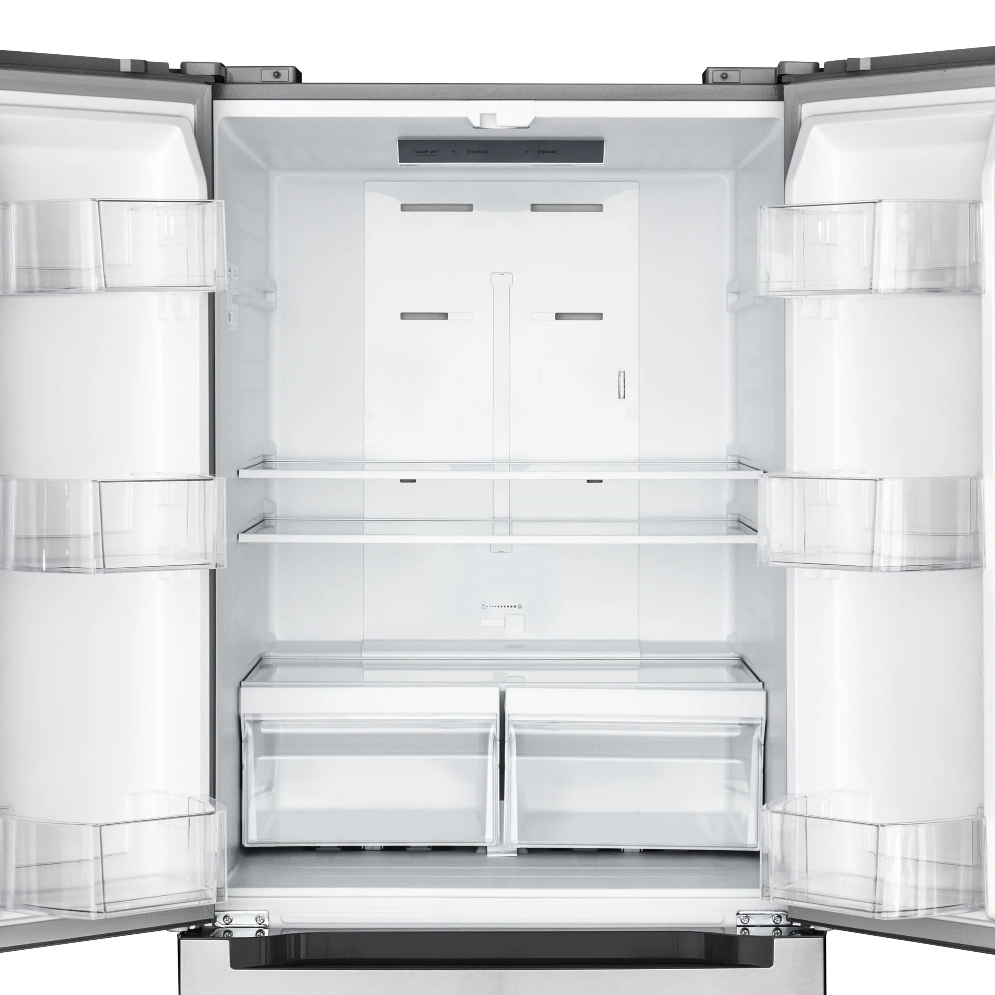 18.5 cu. ft. Stainless-Steel French Door Refrigerator in Silver, Auto Defrost, Energy Star, Digital Temperature Control