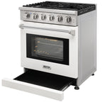 KOSTCH 30-in 5 burners 4.55-cu ft Convection Oven Freestanding Liquid Propane Gas Range ( Stainless steel )
