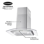 30 in. Vista Collection Ductless Wall Mount Range Hood, Button Controls, LED Lights, Stainless Steel