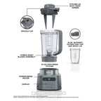 Ninja Twisti, High-Speed Blender Duo 3 Preset Auto-iQ Programs, 34 oz. Pitcher Capacity, SS150