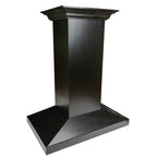 ZLINE 30 in. Wooden Island Mount Range Hood in White - Includes 760 CFM Motor