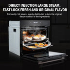 24" Built-In Electric Wall Oven with Air Fryer, 2.5 Cu.Ft Capacity, 8 Baking Modes & Steam Cooking