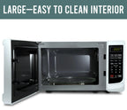 Farberware Countertop Microwave Oven with LED Lighting & Child Lock, 0.7 Cu Ft Black