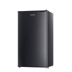 BANGSON 3.2 Cu.Ft. Mini Fridge, Compact Refrigerator with Reversible Door, Silver
