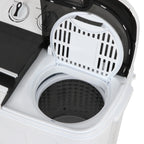 SuperDeal Compact Twin Tub Washing Machine Top Load 8 lbs Washer 5 lbs Dryer