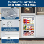 Garvee 3.0 Cu.ft Small Freezer, Mini Deep Freezer with Reversible Single Door & 7 Adjustable Thermostat for Apartment, Home, Office, White