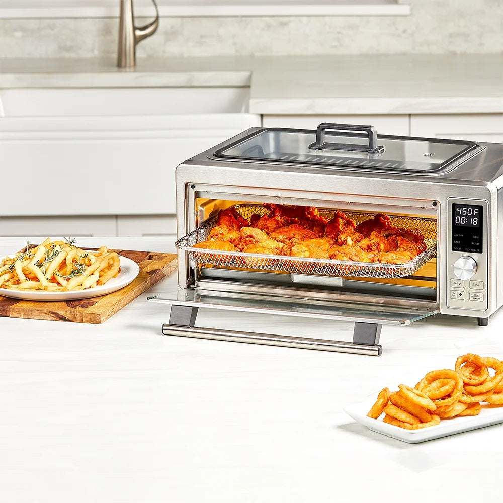 Emeril Power Grill 360 Plus, 6 n 1 Smokeless Grill and Air Fry Toaster Oven XL, 1750 W