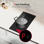 Gasland Chef IH30BF 12" Electric Cooktop Built-in 2 Burner Induction Stovetop 240V