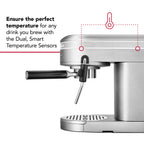 KitchenAid Metal Semi-Automatic Espresso Machine, Empire Red, KES6503
