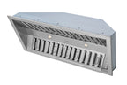 Hauslane | Pro-Style 40�� IN-R300 Built-In Range Hood, 21�� Deep | Low Noise Performance | Contemporary Design, Full-Size Handles, Professional-Grade Baffle Filters & Grease Tray, LED