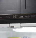 GE? Energy Star? 24.8 cu. ft bottom-freezer refrigerator model GDE25EYKFS Fingerprint Resistant