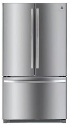 Kenmore 20.3 Cu. ft. Capacity Counter-Depth French Door Refrigerator and Freezer with Ice Maker, Stainless Steel
