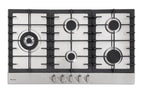 Rangaire RCG341S 34" Gas Cooktop - Stainless Steel, Sealed Burners, Cast Iron Grates, Die Cast Metal Burner Controls