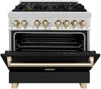 ZLINE KITCHEN AND BATH RAZWM36G professional gas range