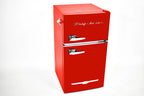 Frigidaire Retro 3.1 Cu ft Two Door Compact Refrigerator with Freezer, Red