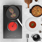 VBGK 12�?Electric Cooktop in Black with 2 Burners