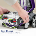 BISSELL ProHeat 2X Revolution Pet Pro Upright Deep Cleaner, for Carpets and Upholstery, TurboStrength Motor Technology, 3 Cleaning Modes, Heatwave Technology, 3586, Purple