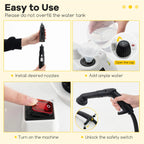 Steam cleaner with large water tank