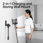 MOOSOO TD1-Mate Cordless Stick Vacuum Cleaner, 30Kpa Powerful Suction, 45 Min Runtime, LED Display, Lightweight 3.13lbs for Carpets & Hard Floors