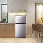 GGTB Retro Compact Two Door Refrigerator, Black, 3.0 Cu ft