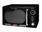 Nostalgia Retro Compact Countertop Microwave Oven - 0.7 Cu. Ft. - 700-Watts with LED Digital Display - Child Lock - Easy Clean Interior - Orange