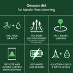 iRobot Roomba 1010 Combo Robot Vacuum & Mop, 2 in 1 for Carpet & Hard Floors, Self-Charging, Intense Power-Lifting Suction, Avoids Mopping Carpets, LiDAR Navigation, Model# Y311620