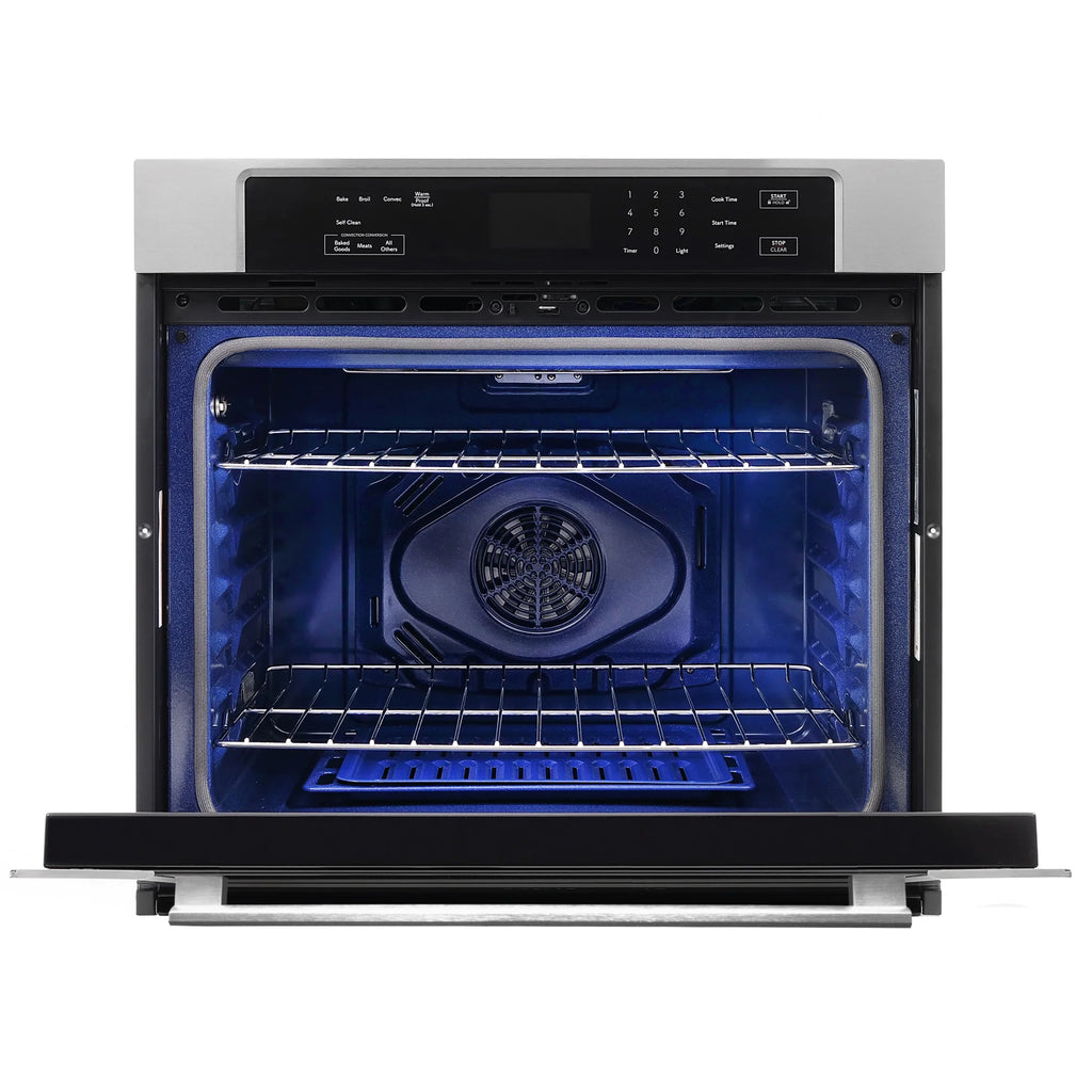 Cosmo 5 Piece Kitchen Appliance Package With 30" Electric Cooktop 30" Single Electric Wall Oven 30" Over-the-range Microwave French Door Refrigerator & 24" Built-in Fully Integrated Dishwasher