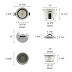 Excellante 30 cup/ 60 bowls rice cooker and warmer, non-stick inner pot, commercial grade, comes in each