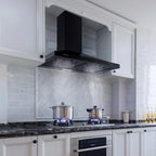 24 inch Wall Mounted Range Hood Kitchen Exhaust Stove Vent Hood 450 CFM 3-Speed Fan