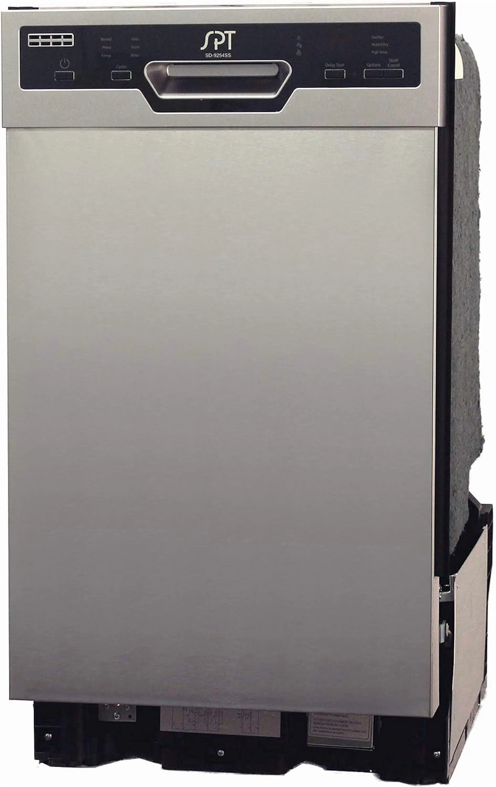Energy Star 18" Built-In Dishwasher w/Heated Drying - Stainless