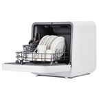 CazToi 10-Minute Quick Wash Portable Dishwasher with Powerful 162��F Hot Air Drying, 6 Cycles Compact Countertop Design No Installation