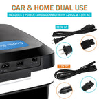 Segawe 28Qt Mini Thermoelectric Cooler/Warmer Portable Electric Car Fridge Travel Road Trips Camping Top Door