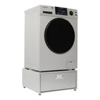 Equator All-in-One Washer Dryer VENTED-DRY 30% FASTER than Condense 15lb 110V with pedestal, Adjustable legs and Sanitize Cycle
