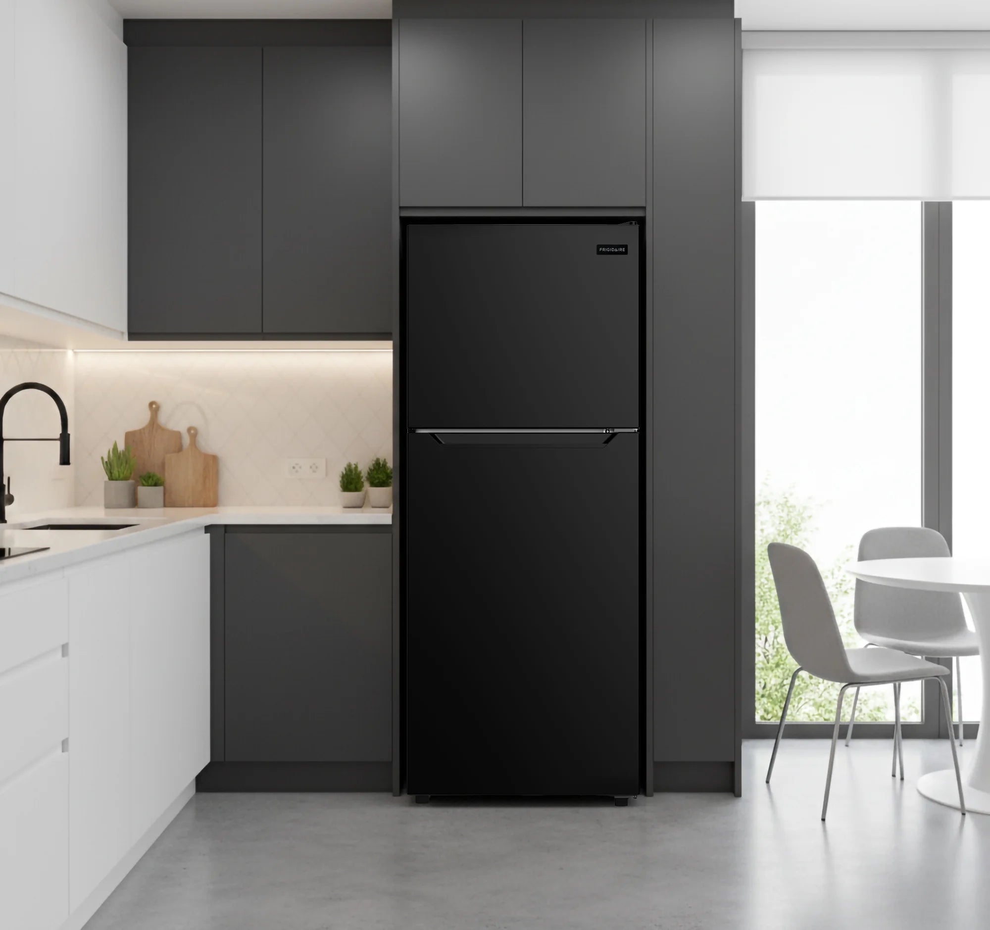 Frigidaire 10 Cu. Ft. Top Mount Refrigerator, Frost Free, Platinum, EFR1033-SS-6Com