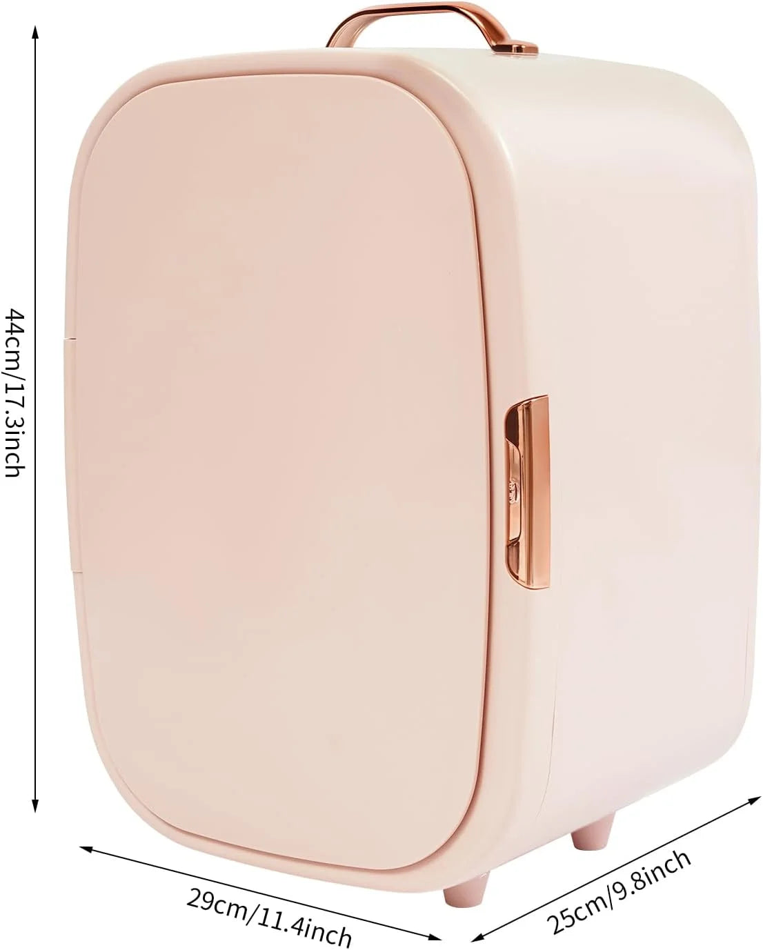 12L Skincare Fridge Pink Mini Beauty Fridge Cooler & Warmer Portable Personal Refrigerator for Cosmetic Storage Compact Fridge for Bedroom, Office, Dorm and Car