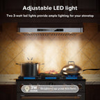 30" 900CFM Ducted Under Cabinet Range Hood in Stainless Steel with Remote Control and 2 LED Lights
