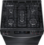 Frigidaire 30" Gas Range with Steam Clean, Black