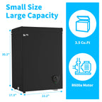 3.5 Cu.ft Freezer, Chest Freezer, Deep Freezer with Top Open Door