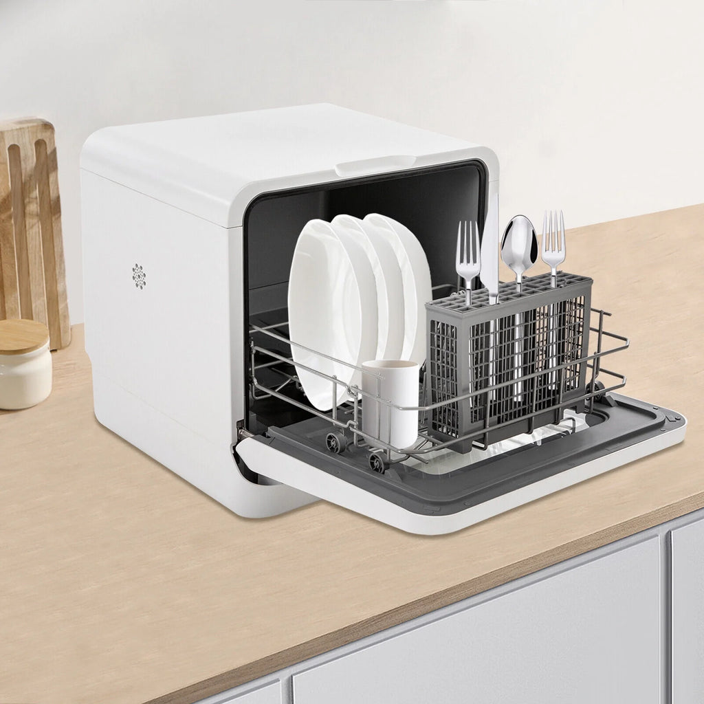 Counter Top Dishwashe, Portable Countertop Dishwashers, Mini Dishwasher 3-in-1 Cups Dishwasher