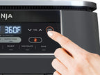 Restored Ninja DZ201 Foodi 6-in-1 2-Basket Air Fryer with DualZone Technology, 8-Quart Capacity, and a Dark Grey Stainless Finish (Refurbished)
