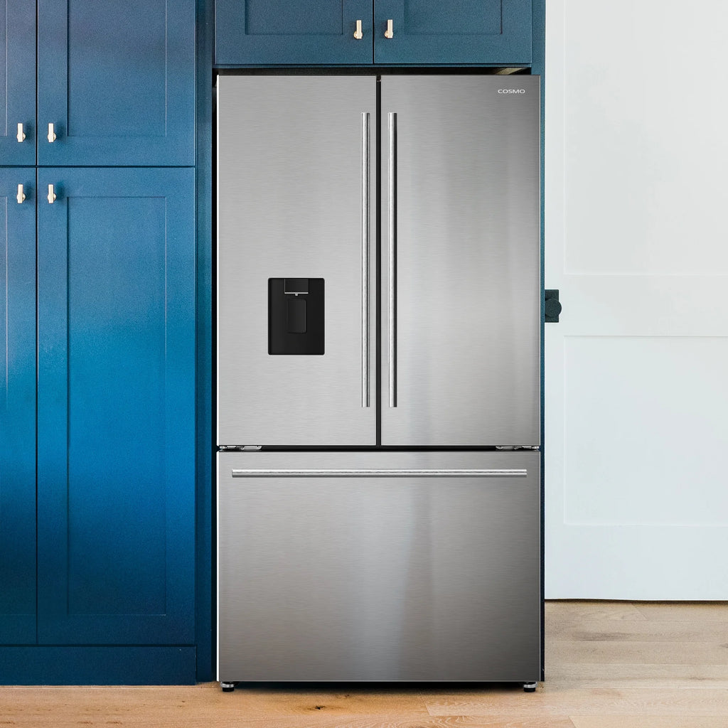 22.4 cu. ft. 3-Door French Door Refrigerator Water Dispenser in Stainless Steel