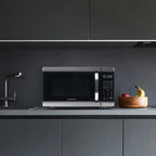 Farberware Countertop Microwave Oven with LED Lighting & Child Lock, 0.7 Cu Ft Black