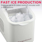 Frigidaire, 26 Lbs. Ice Maker, Bullet Shaped Ice, Rgwhite