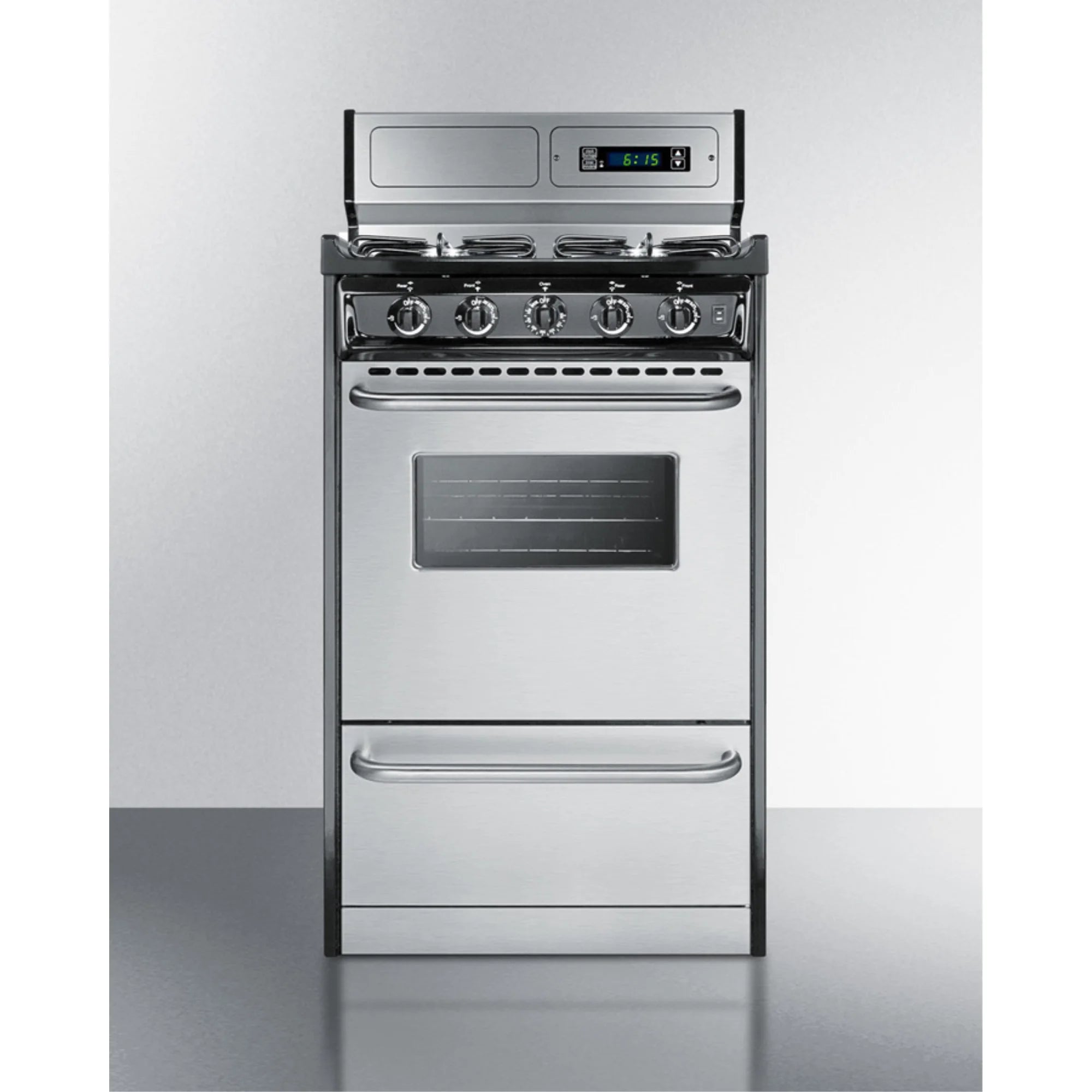 20" Wide Gas Range, Sealed Burners