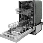 Sunpentown SD-9254WB 18 in. Energy Star Built-In Dishwasher with Heated Drying, White